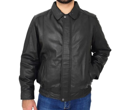 Suitable mens leather bomber jackets in summer season