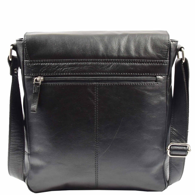 Real Leather Messenger Bag for Men Large IAN Black 2