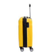 Hard Shell Cabin Bag Expandable 4 Wheeled Spinner Luggage Rio Yellow 5