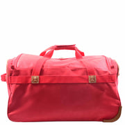 Roller Duffle Bags Wheeled Holdall Madrid Red 2