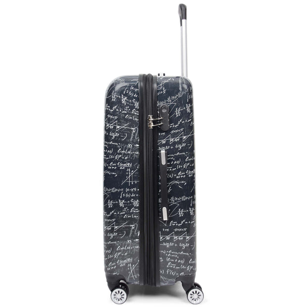 Expandable Four Wheel Print Suitcase Hard Shell Luggage ALGEBRA 4