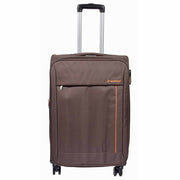 Lightweight 4 Wheel Luggage Expandable Soft Venus Brown 7