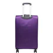 Expandable Four Wheel Soft Suitcase Luggage York Purple 16