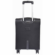 Lightweight 4 Wheel Luggage Expandable Soft Venus Black 15
