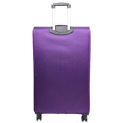 Expandable Four Wheel Soft Suitcase Luggage York Purple 6