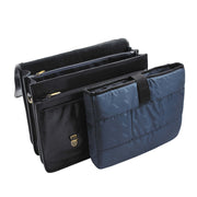 Mens Italian Leather Black Briefcase Expandable Office Bag Laptop Case - Thomas 5