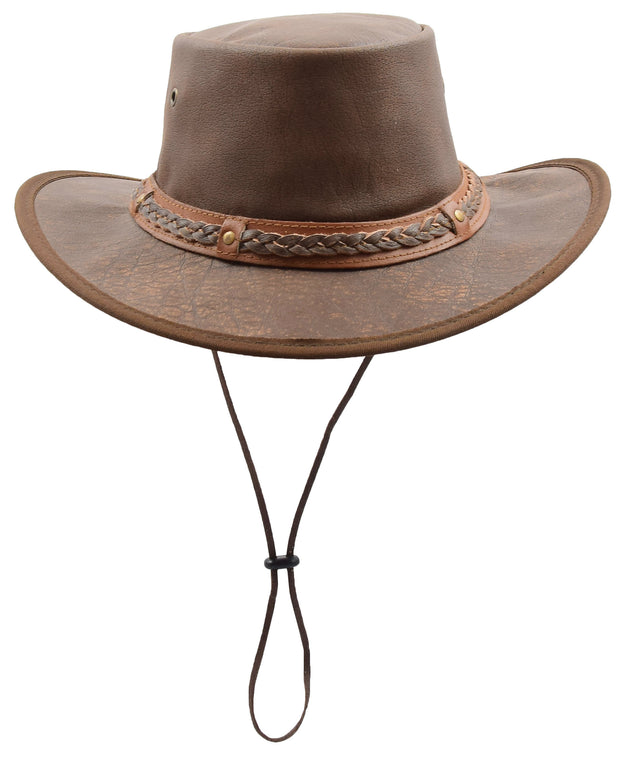 Authentic Bush Leather Hat Vintage Bourke 2