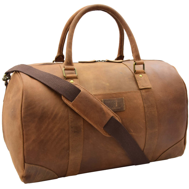 Cabin Travel Weekend Genuine Leather Holdall Bag MARS Tan 1