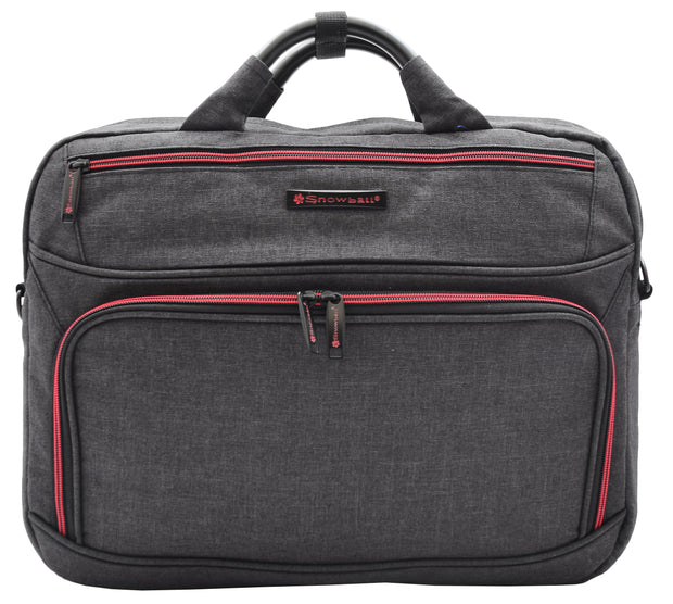 Laptop Bag Casual Briefcase Satchel Soft Polyester Jean Black