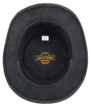 Leather Durable Cowhide Top Hat Caps Loxton Black 4