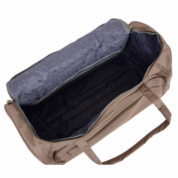 Travel Duffle Bag 28" Lightweight Wheeled Holdall Weekend Bag Marco Beige
