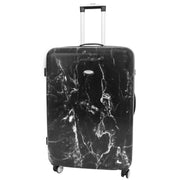 4 Wheel Luggage Hard Shell Expandable Suitcases Black Granite Large 2