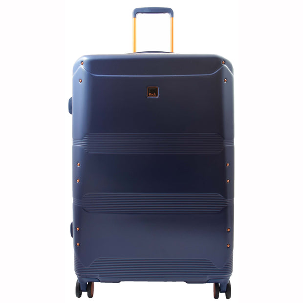 Exclusive 4 Wheel Hard Shell Luggage Expandable Suitcase Travel Bags Astro Navy