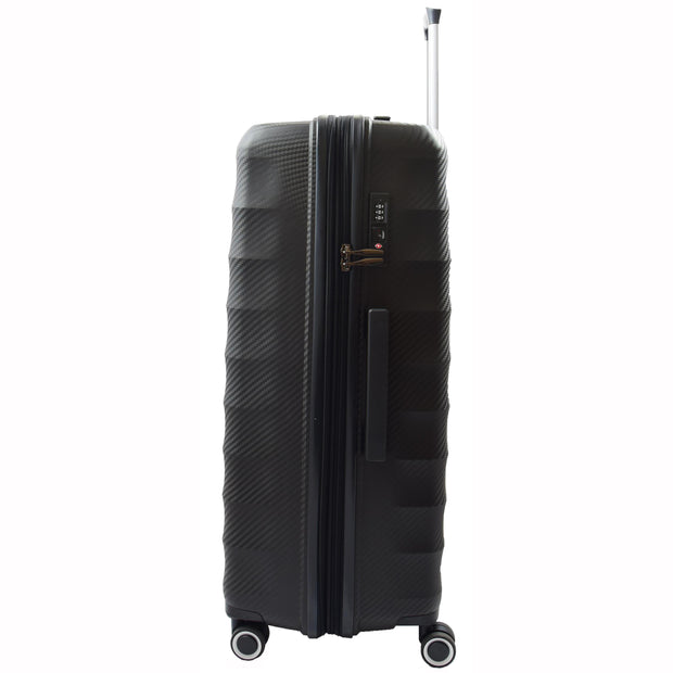 8 Wheel Spinner Luggage Expandable Arcturus Black 4