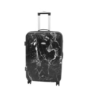 4 Wheel Luggage Hard Shell Expandable Suitcases Black Granite Medium 2