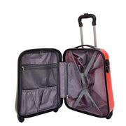 Tough Hard Shell Suitcase Big Heart 4 Wheel Luggage TSA Lock Bags Small 5