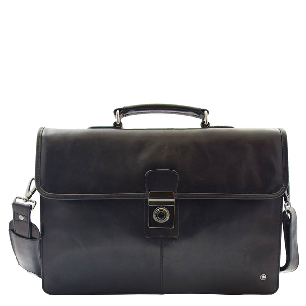 Men's Genuine Leather Briefcase Large Capacity Business Tote (Gray, One_Siz  通販