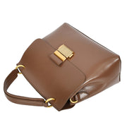 Womens Real Leather Handbag Small Evening Outgoing Fashion Tote Bag A776 Khaki