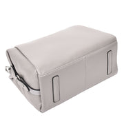 Women Real Leather Handbag Small Casual Outgoing Style Grab Handles A393 Grey-7