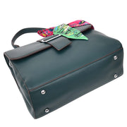 Womens Handbag Faux Leather Top Handle Doctors Bag Outgoing Fashion Tote A897 Green-7
