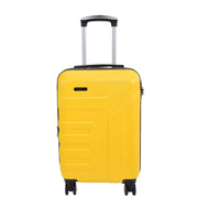 Hard Shell Cabin Bag Expandable 4 Wheeled Spinner Luggage Rio Yellow 1