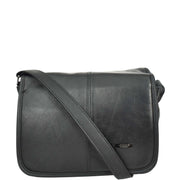 Womens Soft Leather Tote Bag Black Outgoing Casual Handbag A953