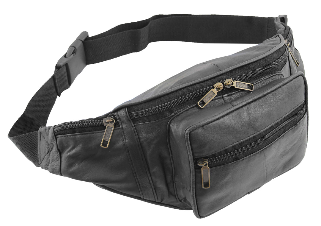 Bum Bag Soft Leather Travel Money Belt Waist Pack | A1 Fashion Goods