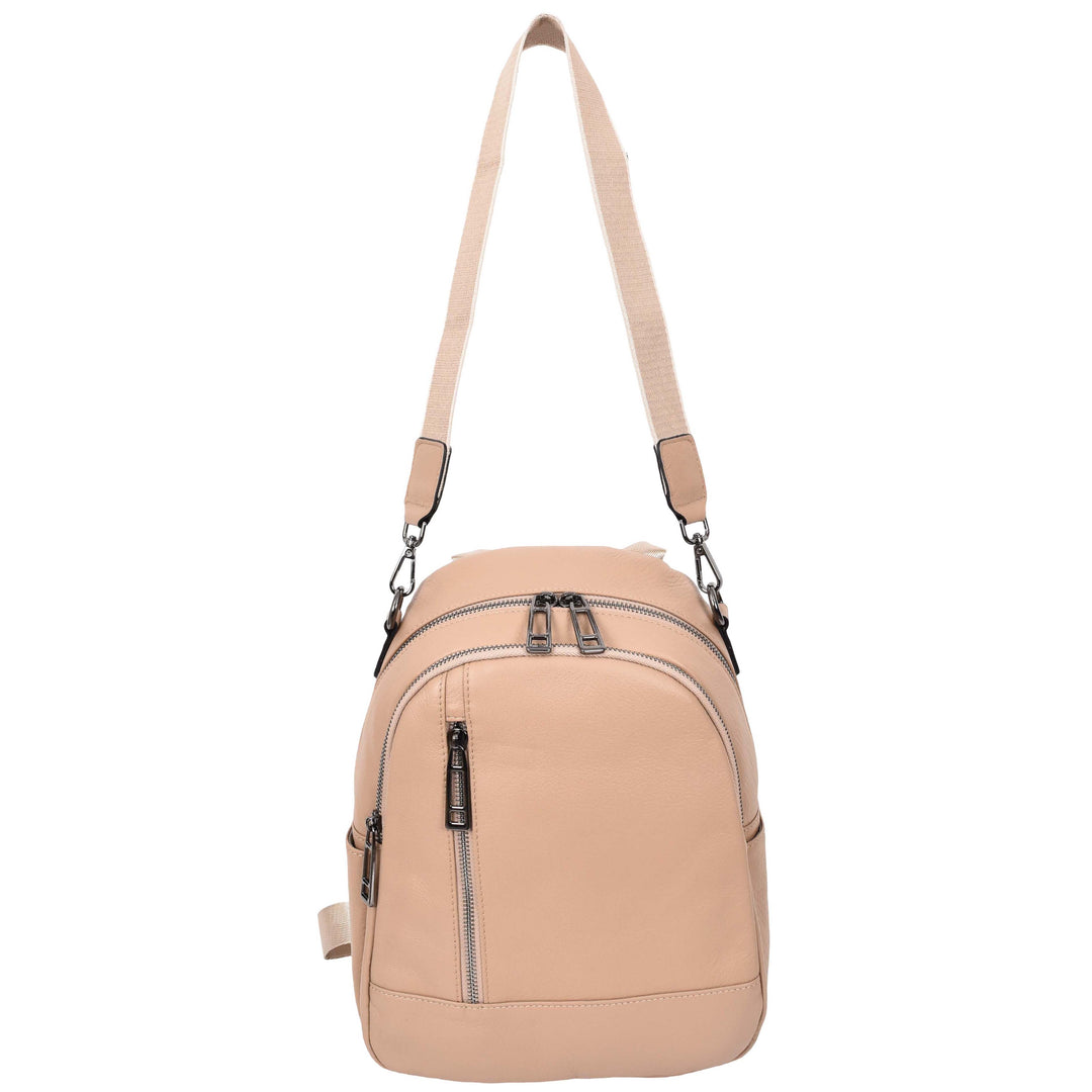 5215 Leather Backpacks ,Fashion Multi-fuction Bag with Card Zipper Bag Amazon.com: FADEON Laptop Backpack for Women Leather Travel  main image 2