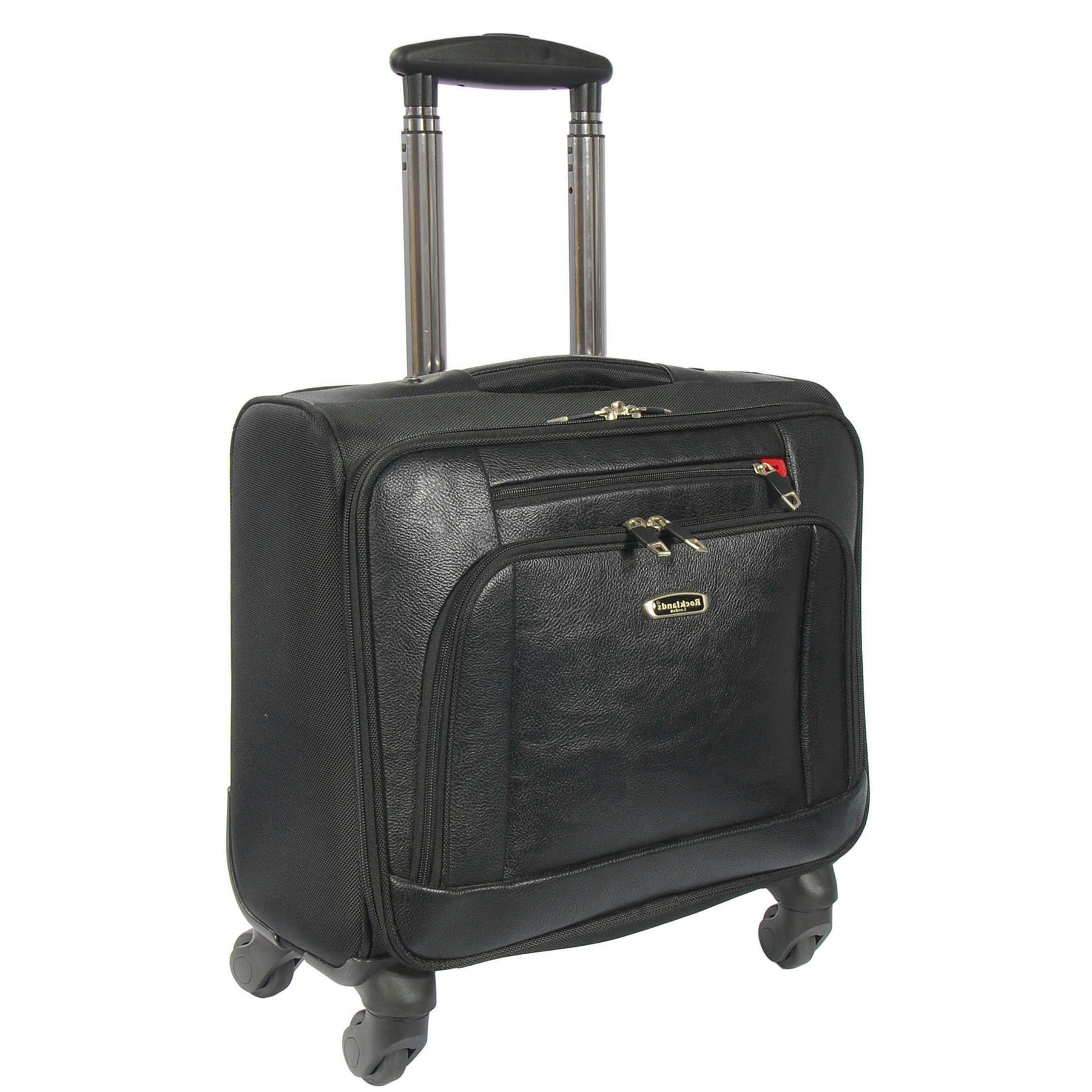Pilot Case Leather Look 4 Wheel Travel Business Bag A1 Fashion Goods