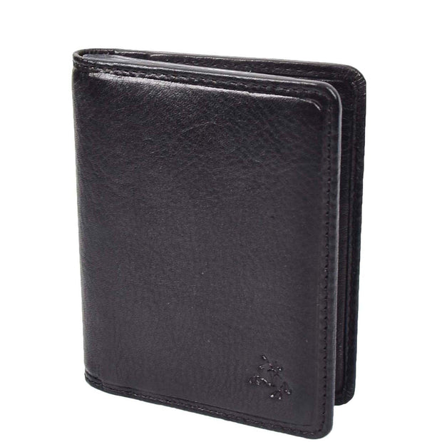 RFID Protected Bi-fold Wallet Small Credit Card Holder Geneva Black 1