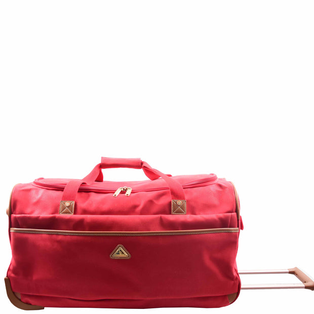 Roller Duffle Bags Wheeled Holdall Madrid Red 3