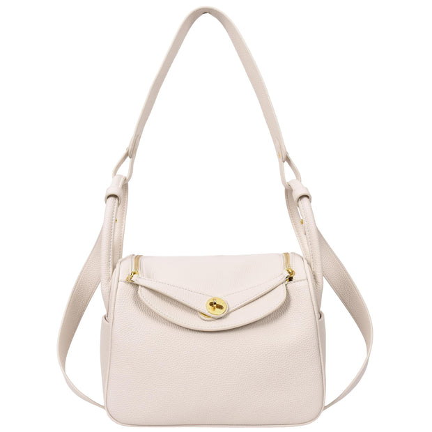 Shoulder Bag for Womens PU Leather Multi Strap Large Hobo Fashion Handbag AH12 White-1