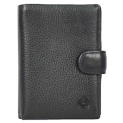 Genuine Leather Passport Holder Travel Bi-Fold Wallet Credit Card Notes Document Organiser A310 Black