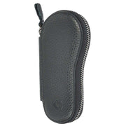 Premium Leather Key Case Wallet With Multiple Key Hooks Zip Around Pouch Style A169 Black