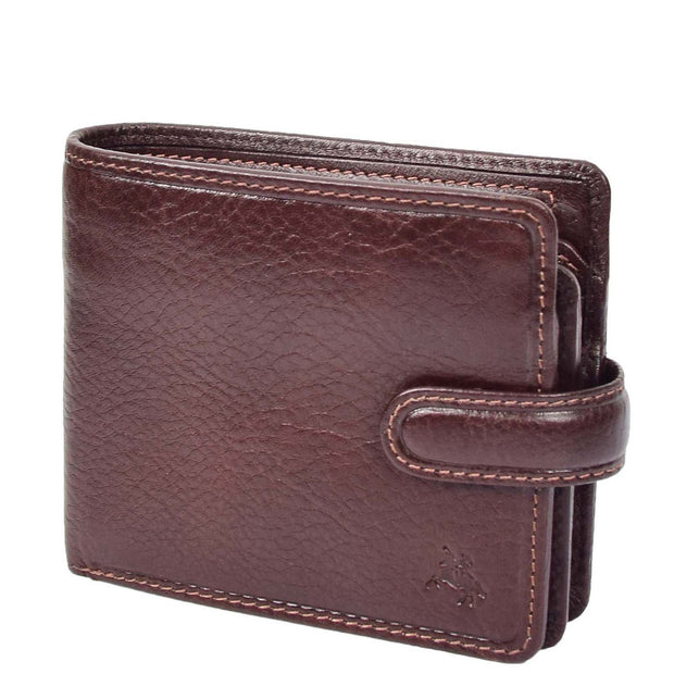 Mens Luxurious Leather Wallet Handmade Rich Brown RFID Blocking Gift Boxed Kane 3