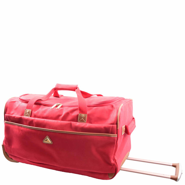 Roller Duffle Bags Wheeled Holdall Madrid Red 4