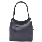 Womens Real Leather Suede Shoulder Hobo Bag Casual Outgoing Handbag A7153 Navy