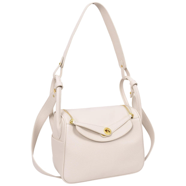 Shoulder Bag for Womens PU Leather Multi Strap Large Hobo Fashion Handbag AH12 White-9