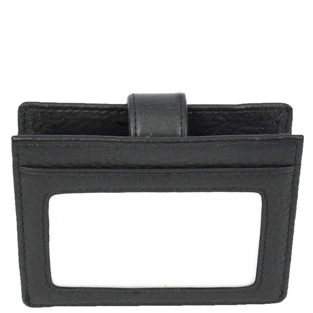 Premium Leather Credit Card Holder Accordion Style Multi-Card Slots Wallet Organiser A164 Black