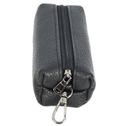 Large Size Real Leather Key Ring Case Pen Pencil Glasses Car Key Holder Pouch A932 Black
