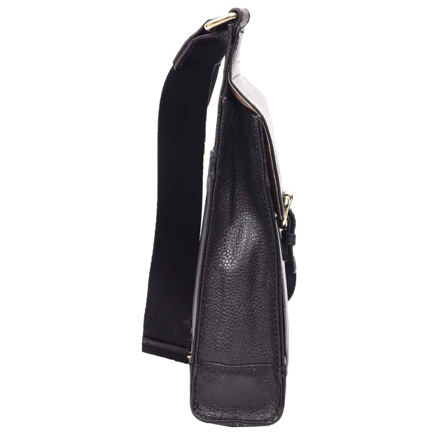 Real Leather Crossbody Bag Women's Casual Style Messenger Xela Black 3