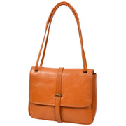 Ladies Leather Handbag 2-in-1 Shoulder Crossbody Bag Classic Organiser with Multiple Pockets Hilda Tan