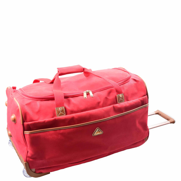 Roller Duffle Bags Wheeled Holdall Madrid Red 5