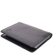 RFID Protected Bi-fold Wallet Small Credit Card Holder Geneva Black 3