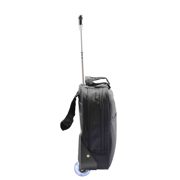 Pilot case Roller Briefcase Business Travel Carry-on Cabin Size Laptop Bag A681 Black