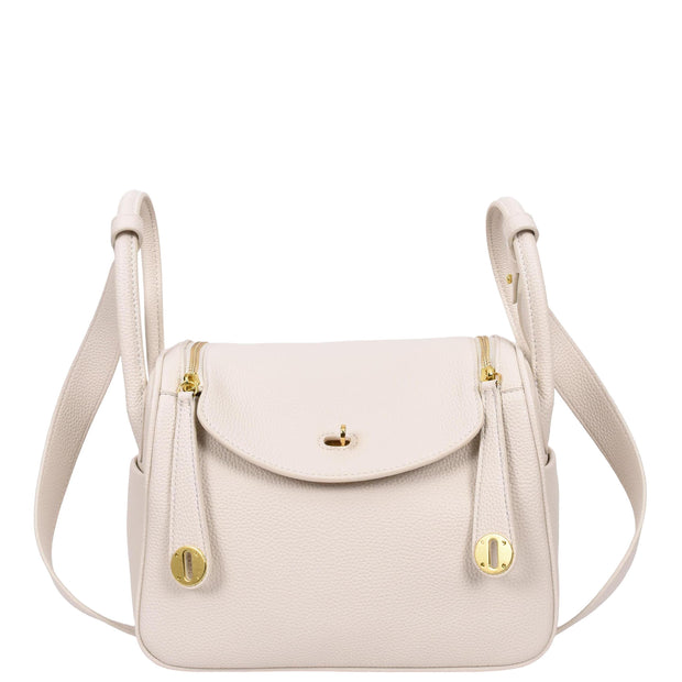 Shoulder Bag for Womens PU Leather Multi Strap Large Hobo Fashion Handbag AH12 White-4