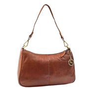Womens Detachable Straps Leather Shoulder Bag ELLA Chestnut 3