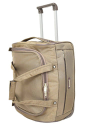Overnight Wheeled Holdall Travel Bag A405 Beige-1