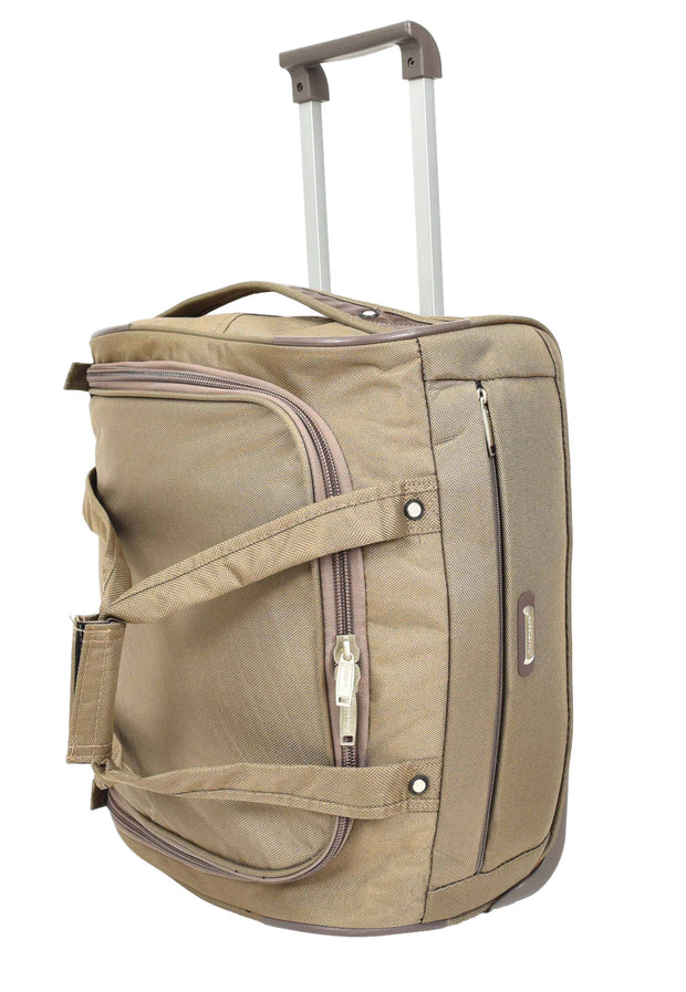 Overnight Wheeled Holdall Travel Bag A405 Beige-1