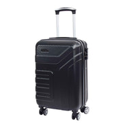 Hard Shell Cabin Bag Expandable 4 Wheeled Spinner Luggage Rio Black 4